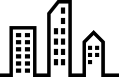 Modern City Buildings Engraving Svg Design, Free Vectors File